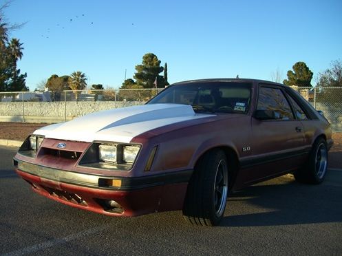 1983-1986 Mustang 3" Cowl Hood Direct bolt on - Fiberglass